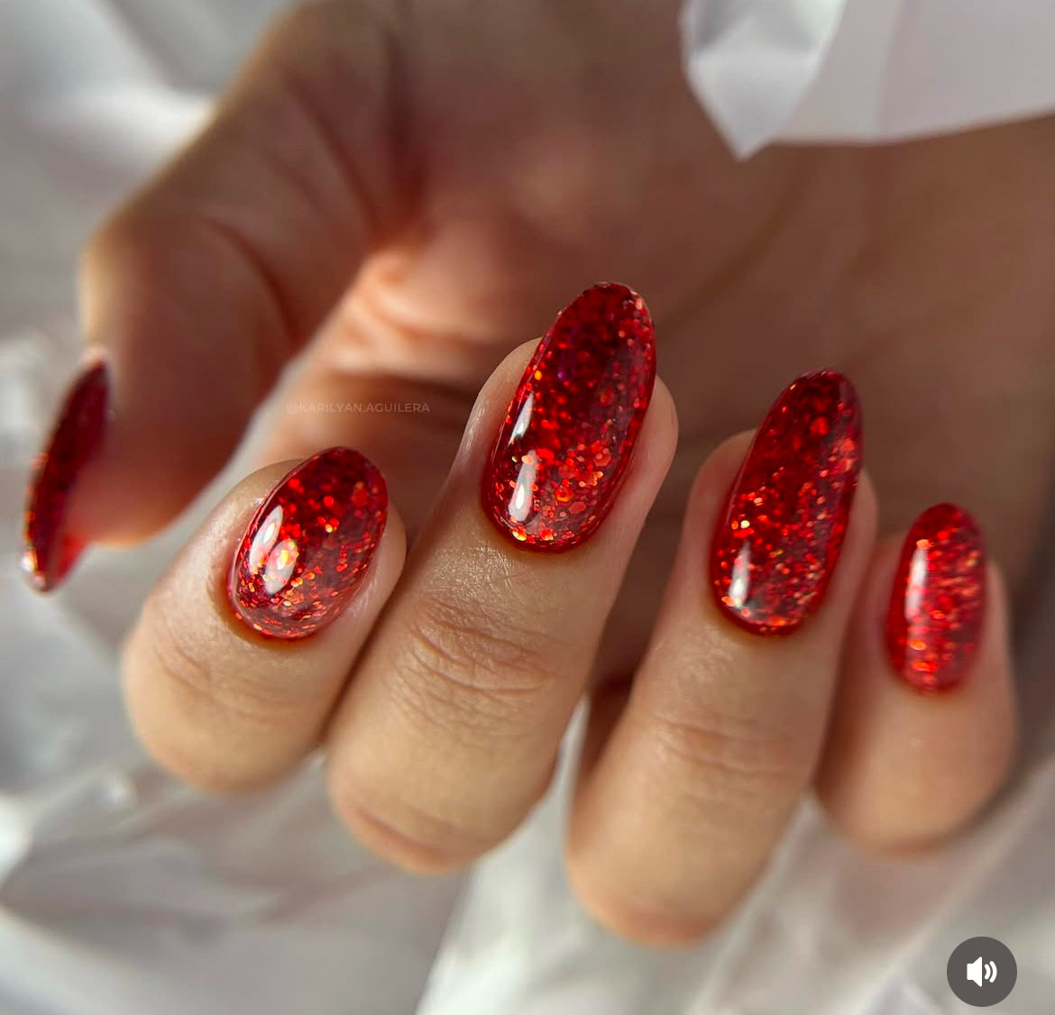 Christmas Glitter Red